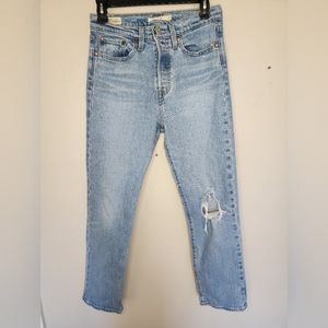 Levi's Big E High Rise Wedgie Straight Leg Red Tab Jeans